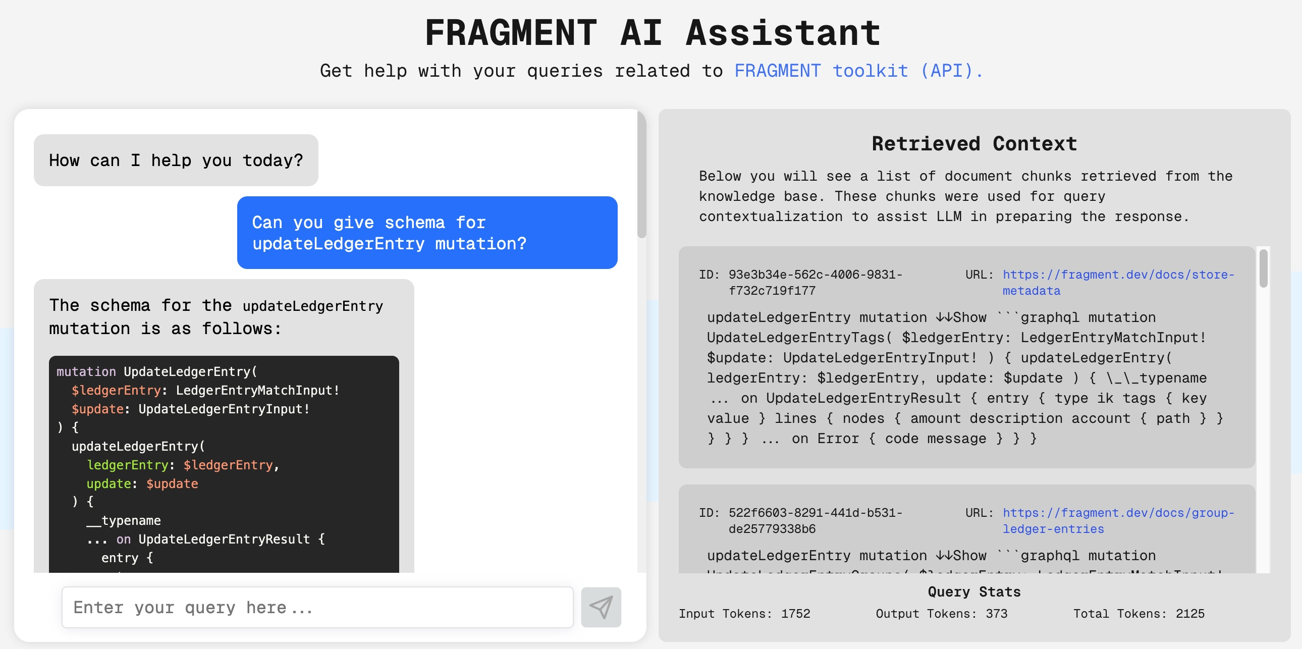 FRAGMENT AI Assistant Demo